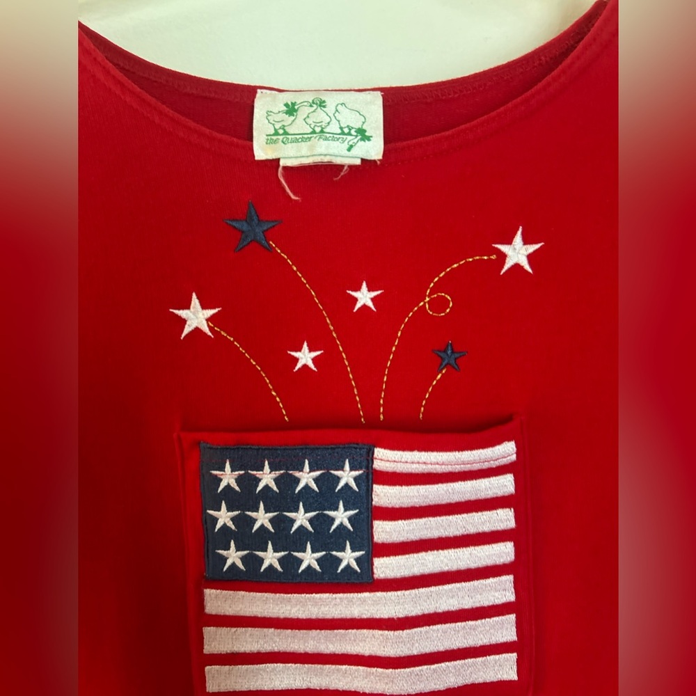 Red Patriotic Shift Dress - Women's - Picture 6 of 12